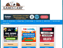 Tablet Screenshot of gamescamp.info